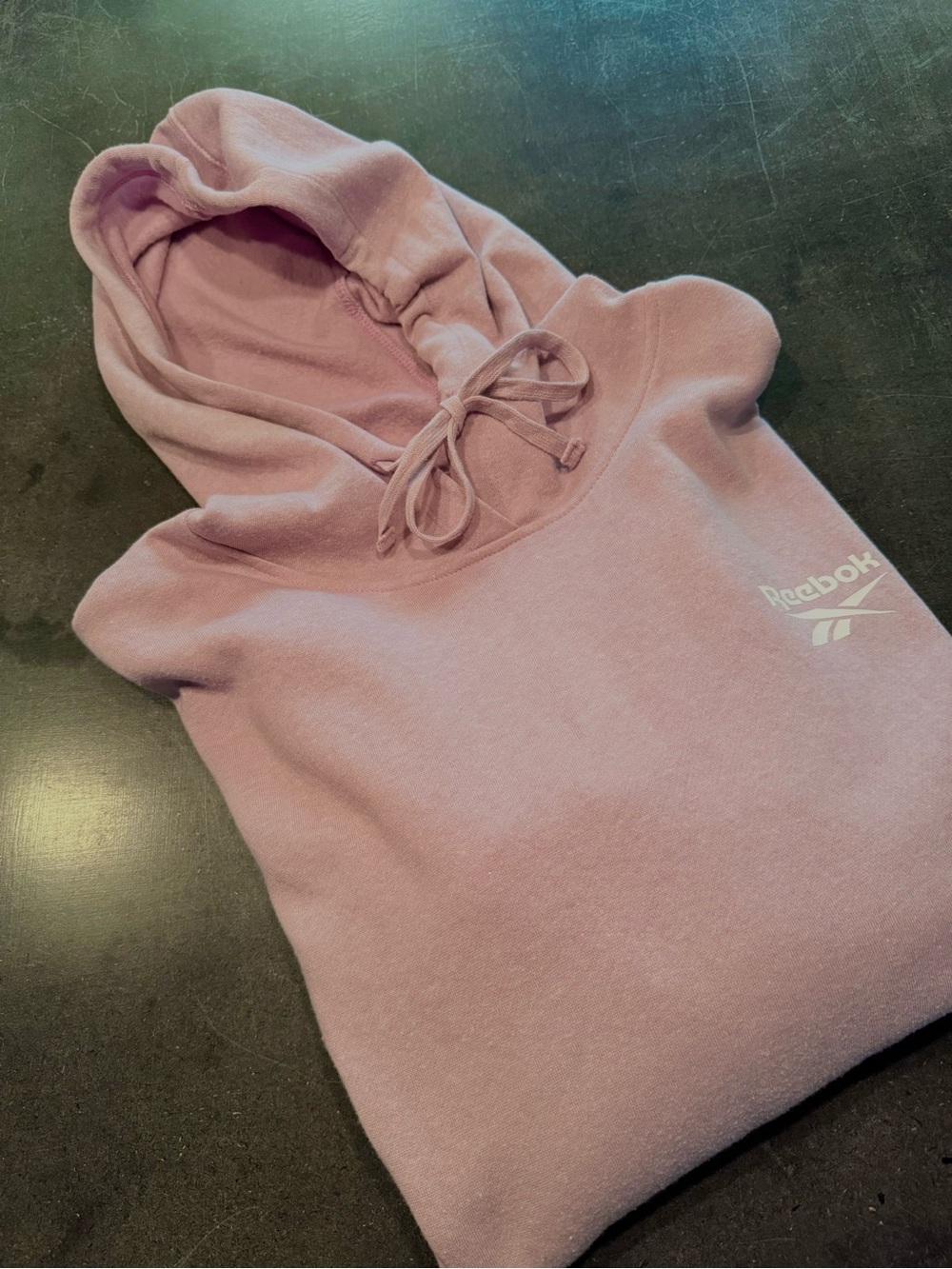 Reebok Women’s Light Purple Pullover Hoodie with Logo